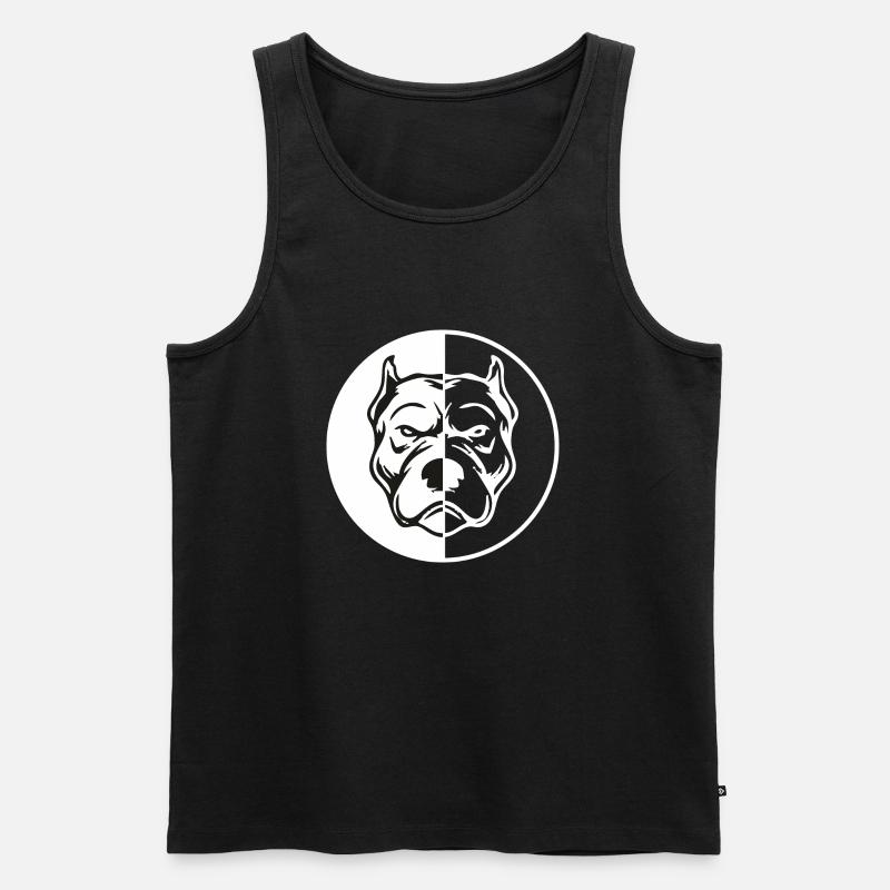PitBull - Men's Premium Organic Tank Top - black