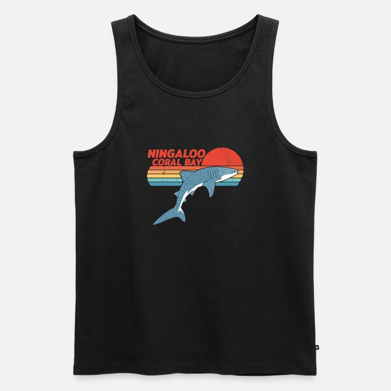 Walhai - Männer Premium Bio Tank Top - Schwarz