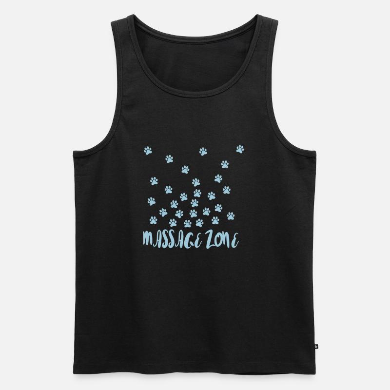 Massage Zone - Männer Premium Bio Tank Top - Schwarz
