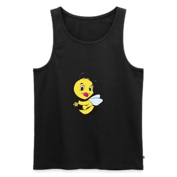 Bienen-Geschlecht decken Mädchen-Rosa-Geschenk auf - Männer Premium Bio Tank Top - Schwarz - Vorne - Michal (187cm)