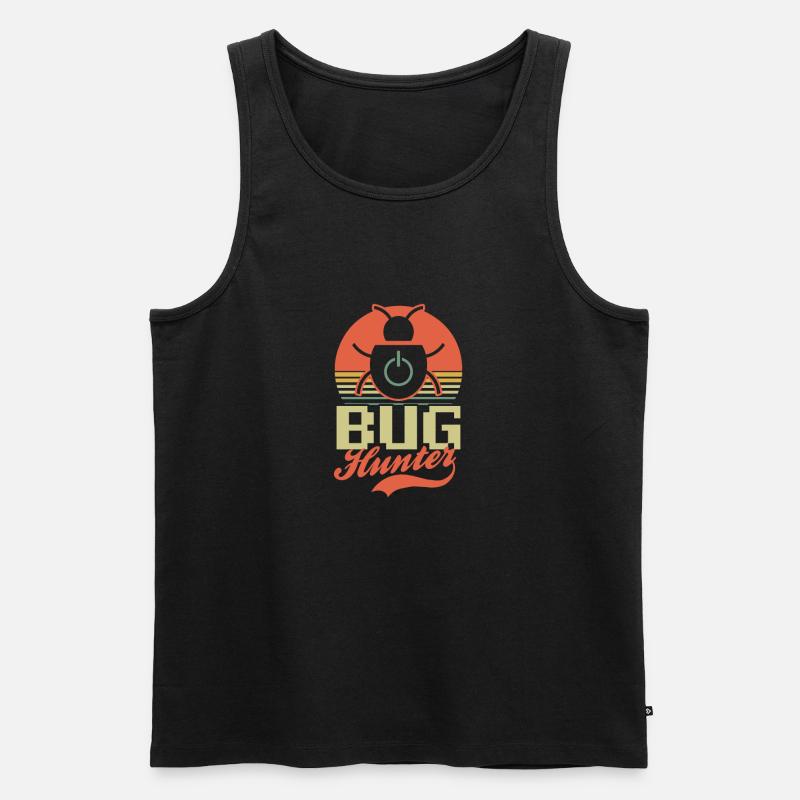 Computer Programmierung Bug Hunter - Männer Premium Bio Tank Top - Schwarz