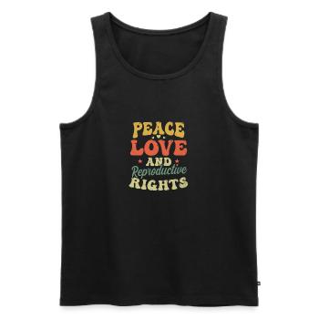Roe v Wade Pro Choice Peace Droits reproductifs - Débardeur bio Premium Homme - noir - Devant - Michal (187cm)