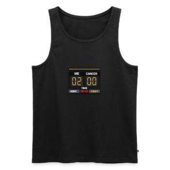 Me 2 Cancer 0 Conseil Sensibilisation au cancer - Débardeur bio Premium Homme - noir - Devant - AI Model Male 178 light (178cm)