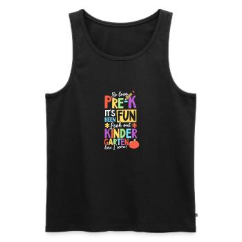 Premier jour d’école Long pre-K Kindergarten I Come - Débardeur bio Premium Homme - noir - Devant - Michal (187cm)
