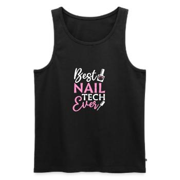 Nail Tech Meilleure nail tech de tous les temps - Débardeur bio Premium Homme - noir - Devant - Michal (187cm)