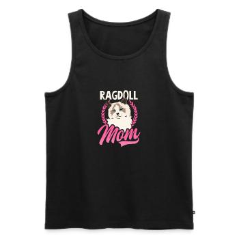 Ragdoll Katze Ragdoll Mama - Männer Premium Bio Tank Top - Schwarz - Vorne - Michal (187cm)