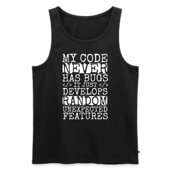 Software Ingenieur Informatiker Programmierer - Männer Premium Bio Tank Top - Schwarz - Vorne - Michal (187cm)