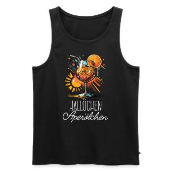 Hello Aperölchen Cocktail Summer Party Chemise - Débardeur bio Premium Homme - noir - Devant - Michal (187cm)