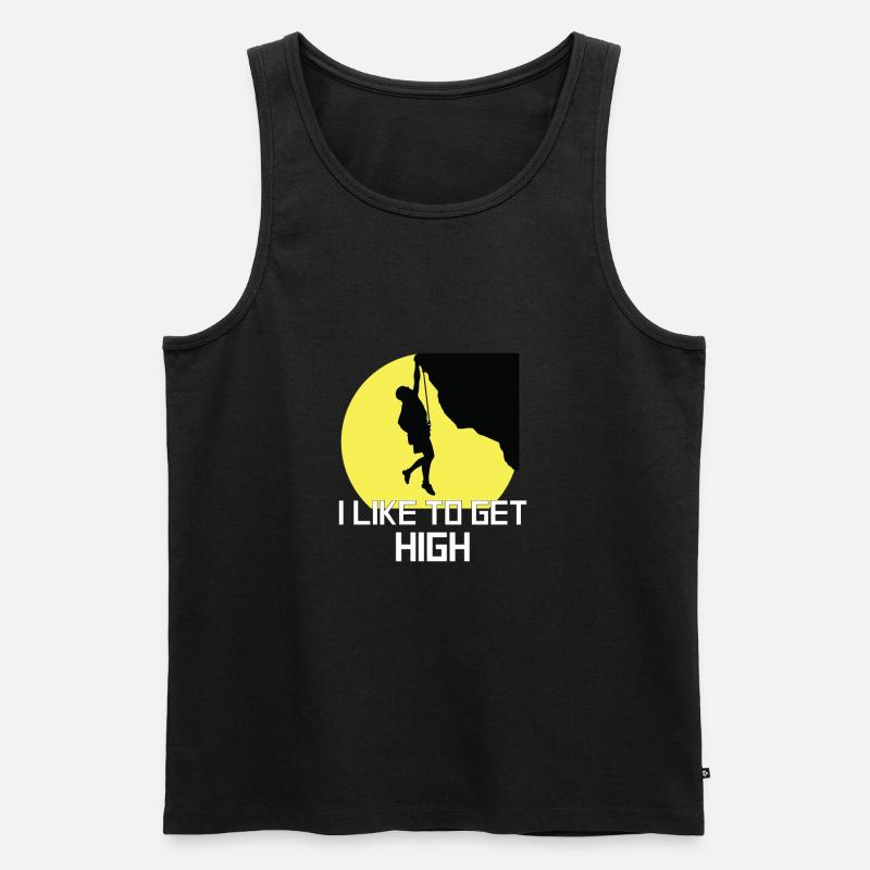 Rock Climbing - Männer Premium Bio Tank Top - Schwarz
