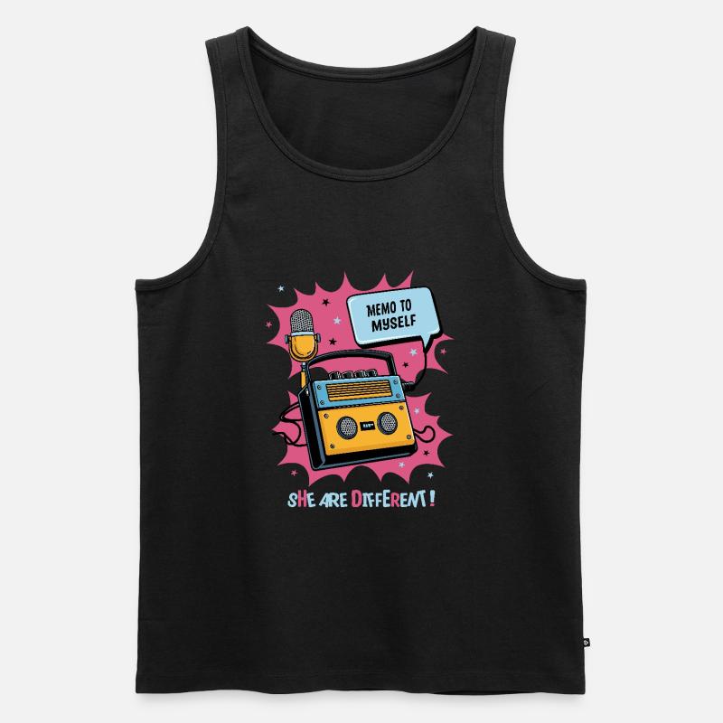 Sie sind anders ! - Männer Premium Bio Tank Top - Schwarz
