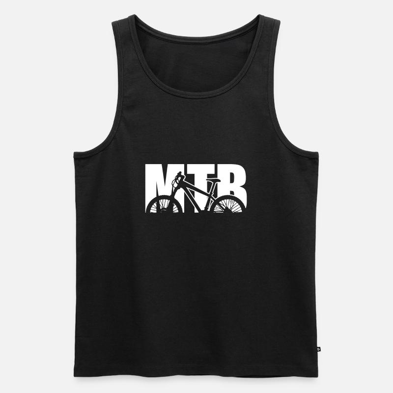 Fahrrad - Männer Premium Bio Tank Top - Schwarz