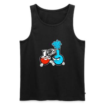 Chemie - Männer Premium Bio Tank Top - Schwarz - Vorne - Michal (187cm)