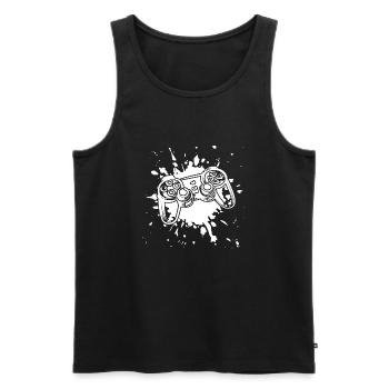 Gamer - Débardeur bio Premium Homme - noir - Devant - AI Model Male 178 light (178cm)