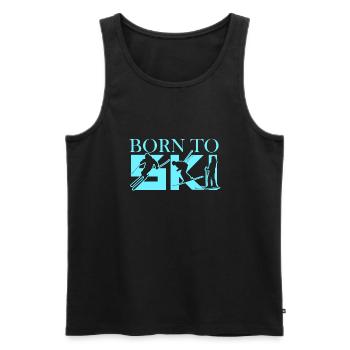 Ski - Débardeur bio Premium Homme - noir - Devant - Michal (187cm)