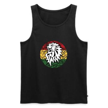 Reggae - Männer Premium Bio Tank Top - Schwarz - Vorne - Michal (187cm)