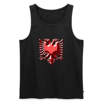 Albanien - Männer Premium Bio Tank Top - Schwarz - Vorne - Michal (187cm)
