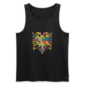 Albanien - Männer Premium Bio Tank Top - Schwarz - Vorne - Michal (187cm)