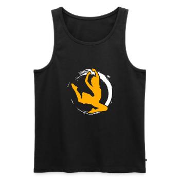 Dance - Men's Premium Organic Tank Top - black - Front - AI Model Male 178 light (178cm)