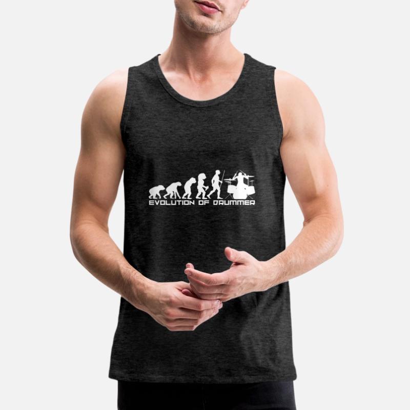 Drum development Evolution Stone Age drum Men's Premium Organic Tank Top