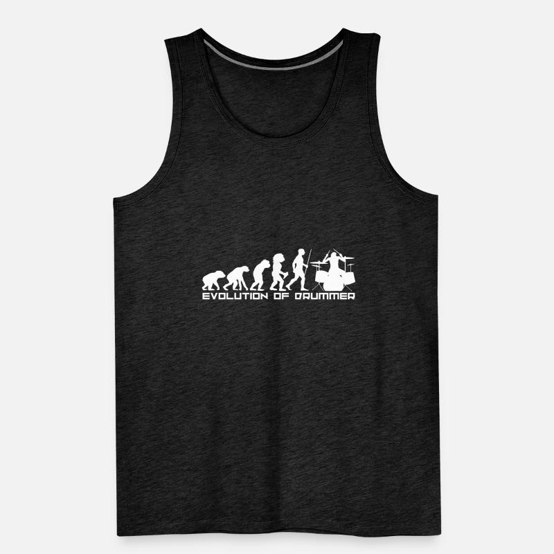 Drum development Evolution Stone Age drum Men's Premium Organic Tank Top