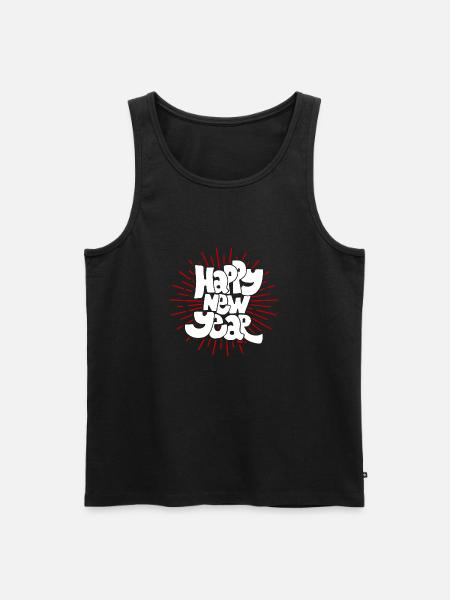 Silvester - Männer Premium Bio Tank Top - Schwarz