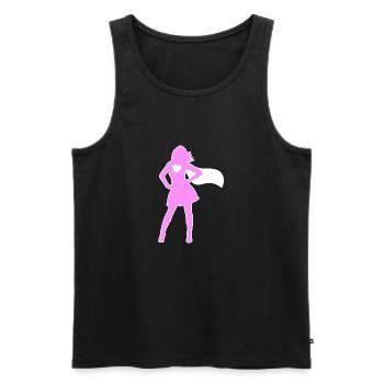 Fête des mères Power Woman Girl Meilleure Supermama - Débardeur bio Premium Homme - noir - Devant - Michal (187cm)