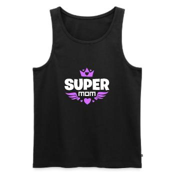 Mother's Day - Men's Premium Organic Tank Top - black - Front - Michal (187cm)