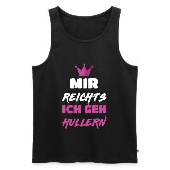 Huller Hoop Mir reichts ich geh Hullern Krone Hula - Männer Premium Bio Tank Top - Schwarz - Vorne - Michal (187cm)