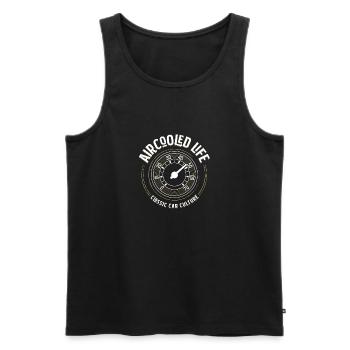 Aircooled Speedometer Gauge Classic Car Culture - Men's Premium Organic Tank Top - black - Front - AI Model Male 178 light (178cm)