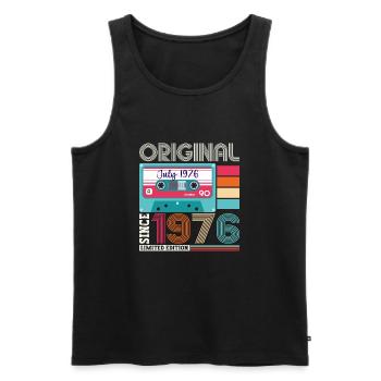 Original July 1976 46th Birthday Gift Men - Men's Premium Organic Tank Top - black - Front - Michal (187cm)