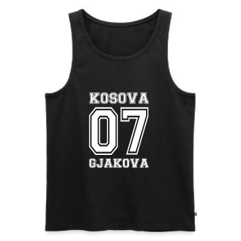 Gkakova - Männer Premium Bio Tank Top - Schwarz - Vorne - AI Model Male 178 light (178cm)