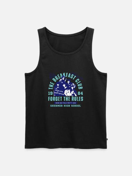 The Breakfast Club Forget The Rules - Mannen Premium Bio Tanktop - zwart