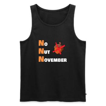 No nut november - Männer Premium Bio Tank Top - Anthrazit - Vorne - Alexander (188cm)
