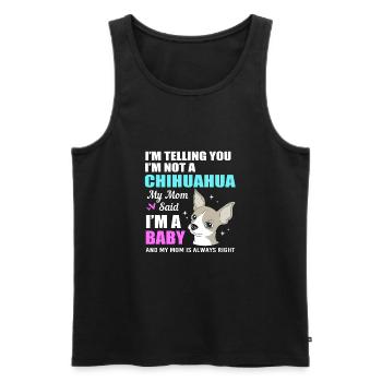 Chihuahua - Débardeur bio Premium Homme - noir - Devant - Michal (187cm)