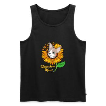 Chihuahua Mutter Muttertag Mama - Männer Premium Bio Tank Top - Schwarz - Vorne - Michal (187cm)