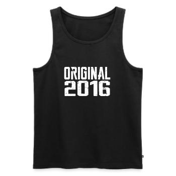 2016 Vintage Cadeau Anniversaire Rétro Cadeau 2016 - Débardeur bio Premium Homme - noir - Devant - Michal (187cm)