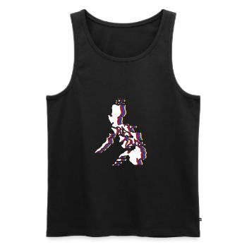 Filipino Philippines - Men's Premium Organic Tank Top - black - Front - AI Model Male 178 light (178cm)