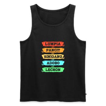 Philippinisch Philippinen - Männer Premium Bio Tank Top - Schwarz - Vorne - AI Model Male 178 light (178cm)