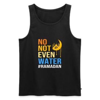 Muslim - Männer Premium Bio Tank Top - Schwarz - Vorne - AI Model Male 178 light (178cm)