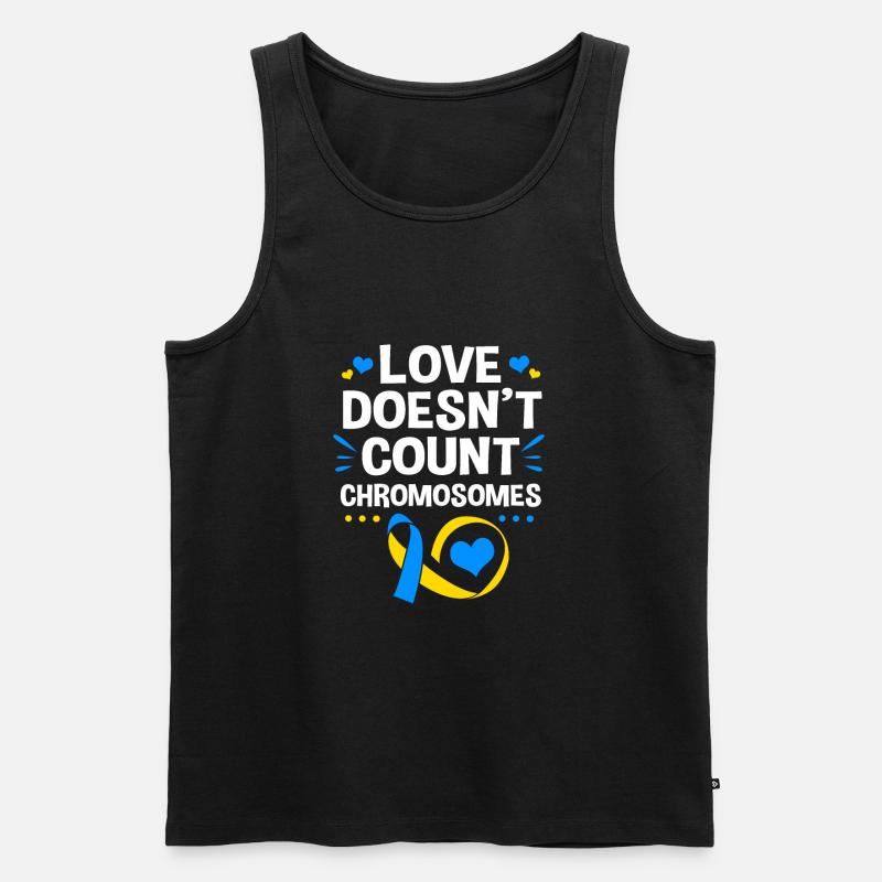 Down Syndrom - Männer Premium Bio Tank Top - Schwarz