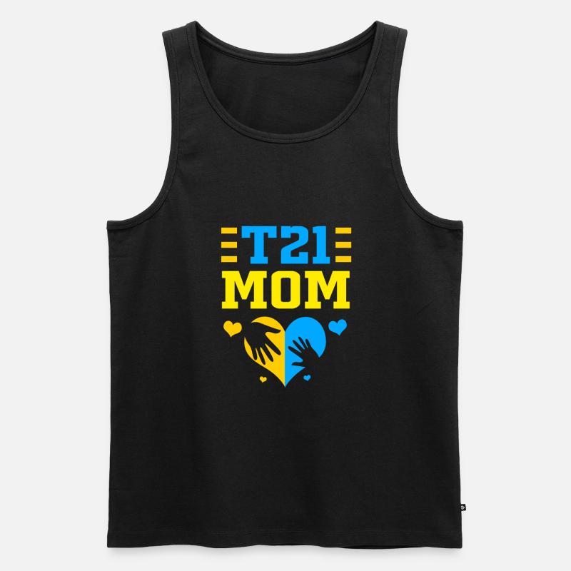 Down Syndrom - Männer Premium Bio Tank Top - Schwarz