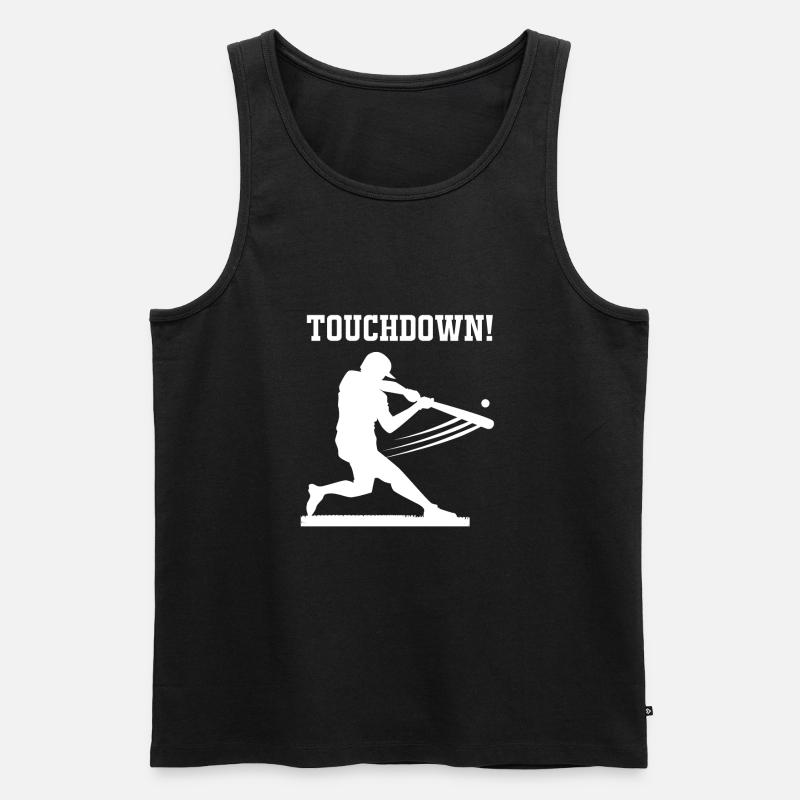 Baseball - Männer Premium Bio Tank Top - Schwarz