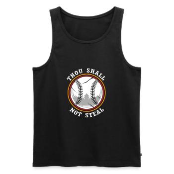 Baseball - Männer Premium Bio Tank Top - Schwarz - Vorne - Michal (187cm)