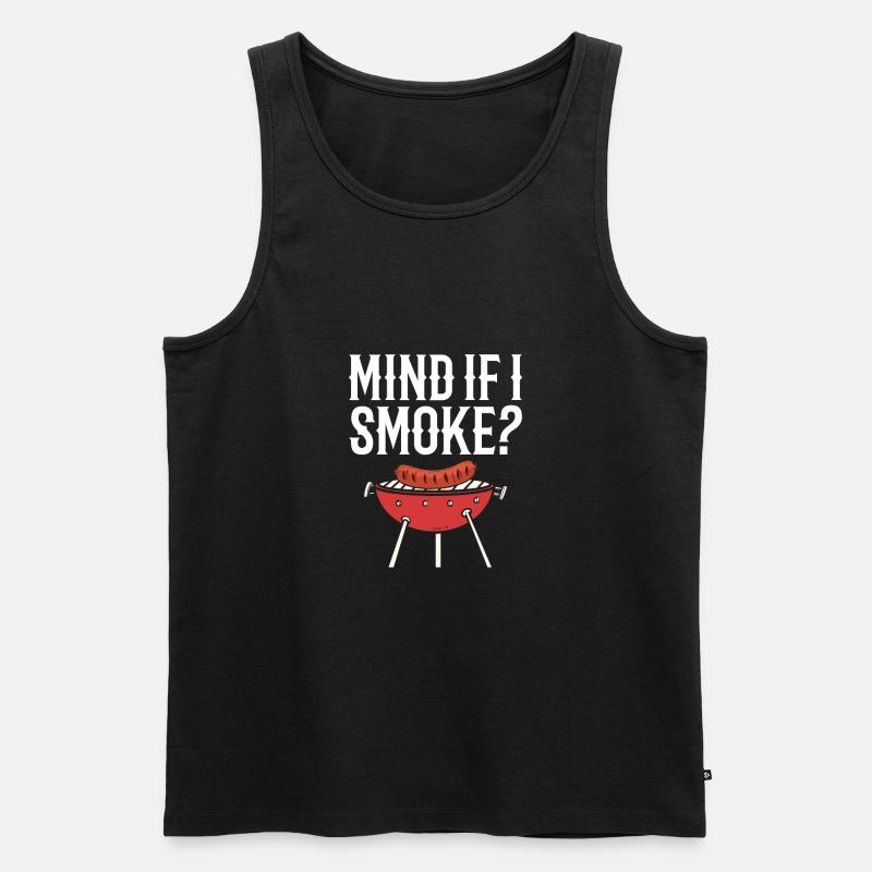 BBQ - Männer Premium Bio Tank Top - Schwarz