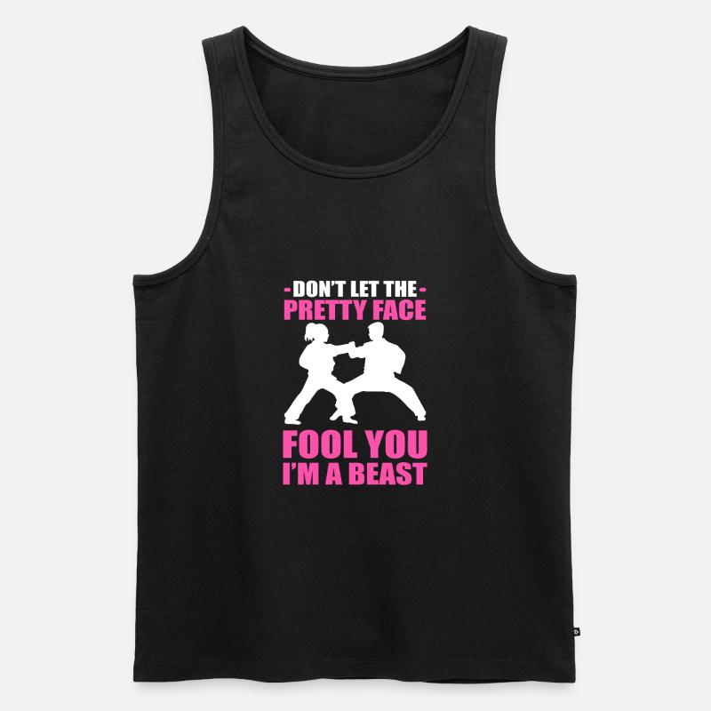 Karate Selbstverteidigung - Männer Premium Bio Tank Top - Schwarz