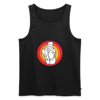 Ballet Ballet Dancer - Men's Premium Organic Tank Top - black - Front - AI Model Male 178 light (178cm)
