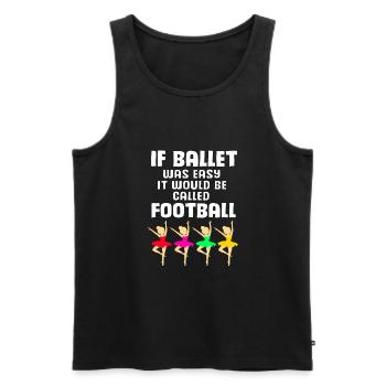 Ballet Ballet Dancer - Men's Premium Organic Tank Top - black - Front - AI Model Male 178 light (178cm)