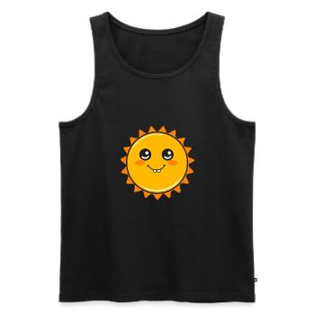 Solar System Universe - Men's Premium Organic Tank Top - black - Front - AI Model Male 178 light (178cm)