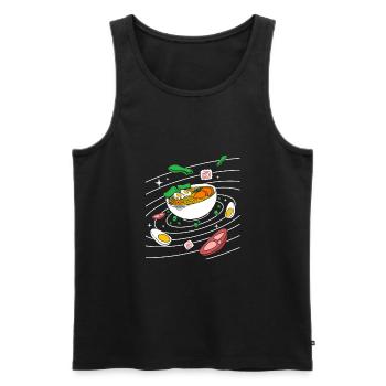 Universum Sonnensystem - Männer Premium Bio Tank Top - Schwarz - Vorne - AI Model Male 178 light (178cm)