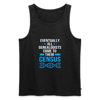 Family tree genealogy - Men's Premium Organic Tank Top - black - Front - Michal (187cm)